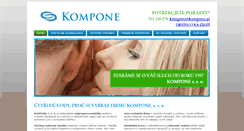 Desktop Screenshot of kompone.cz
